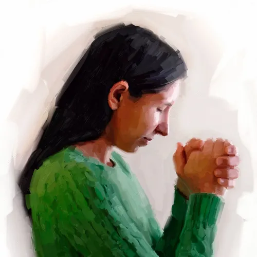 woman praying