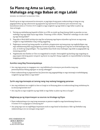 Heavenly Father’s plan.