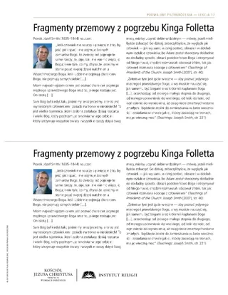 ulotka, Przemowa z pogrzebu Kinga Folletta