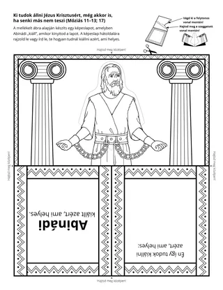 tevékenységi oldal: ki tudok állni Jézus Krisztusért, még akkor is, ha egyedül teszem