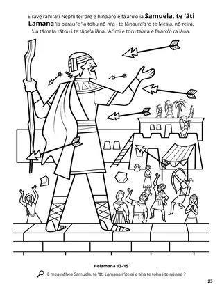 Samuel the Lamanite coloring page