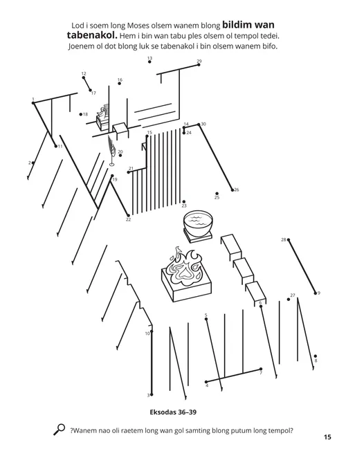 The Tabernacle coloring page