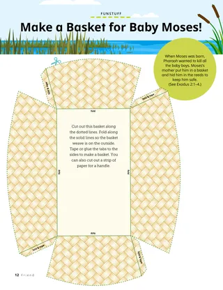 activity to cut out and make basket