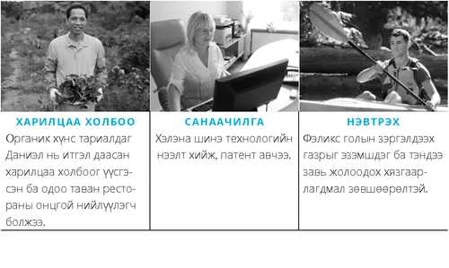 Өрсөлдөх давуу талын гурван жишээ.