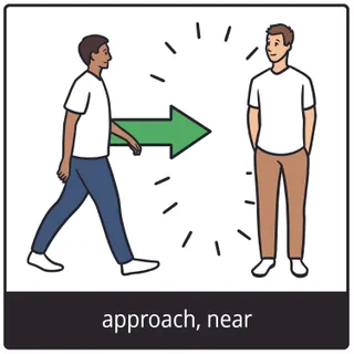 approach, near gospel symbol