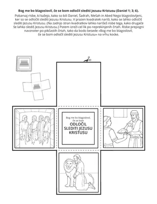 Stran z dejavnostjo: Bog me bo blagoslovil, če se bom odločil slediti Jezusu Kristusu.