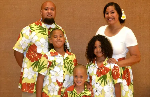 Ray Tuineau and his family