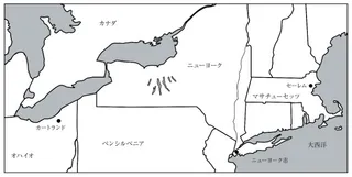 地図，合衆国北東部