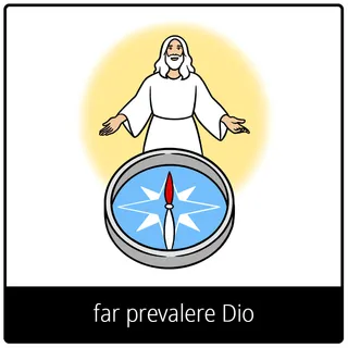 simbolo del Vangelo “far prevalere Dio”