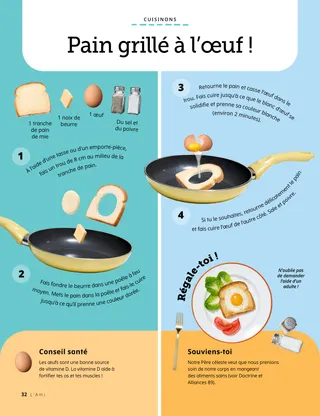 Page au format PDF : Ingrédients et ustensiles pour faire la recette