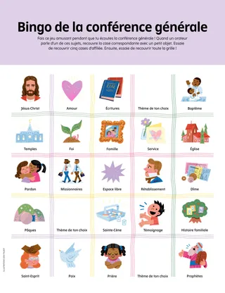 Page au format PDF avec une grille de dessins