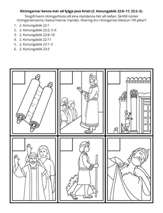 Verkefnasíða Barnafélagsins: Ritningarnar kenna mér að fylgja Jesú Kristi
