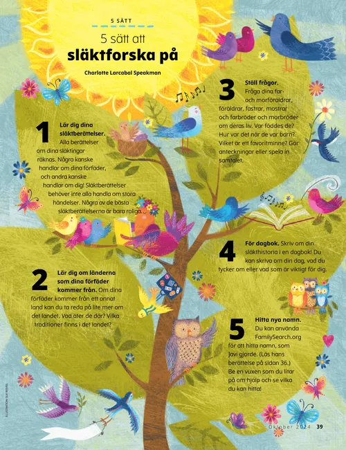 Pdf med fåglar i ett träd