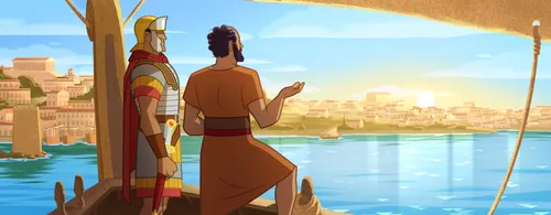 Paul arriving in Rome.