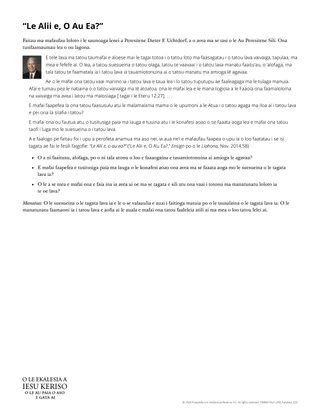 Pepa e tufatufa atu o le “Le Alii e, o A’u ea?”