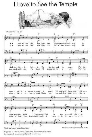 Music, I Love to See the Temple