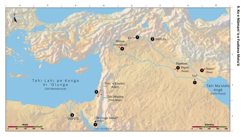 ko ha mape ʻo e feituʻu naʻe hoko ai e ngaahi meʻa ʻi he Fuakava Motuʻá