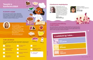 Page PDF with illustration of girl making jambalaya