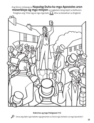 The Apostles Preached the Gospel to All Nations coloring page