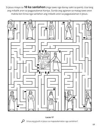 The Ten Lepers coloring page