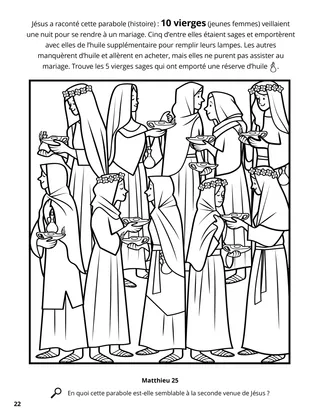 The Ten Virgins coloring page