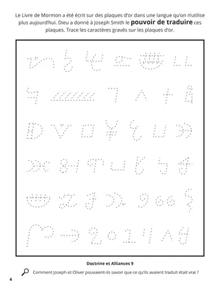 Translation of the Book of Mormon coloring page