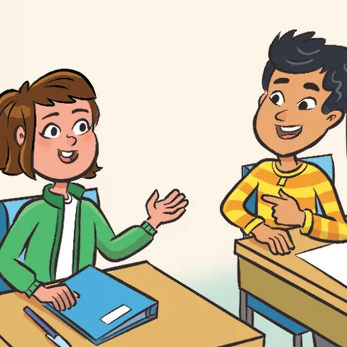 young woman and young man