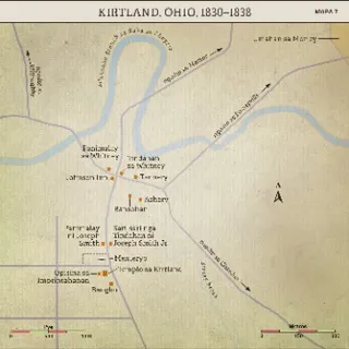 Mapa 7: Kirtland, Ohio, 1830-1838