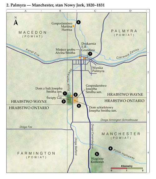Mapa historyczna Kościoła nr 2