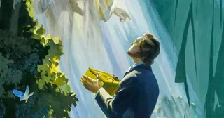 约瑟斯密从克谟拉山取金页片