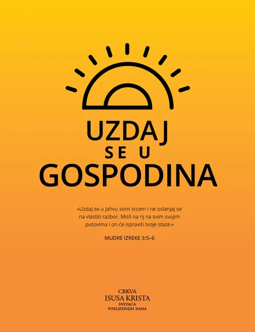 plakat »Uzdaj se u Gospodina«
