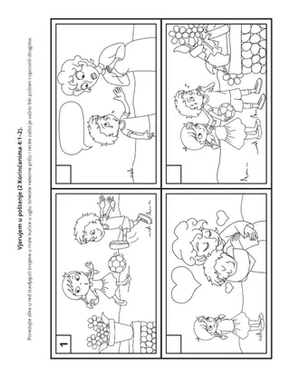 stranica aktivnosti: vjerujem u poštenje