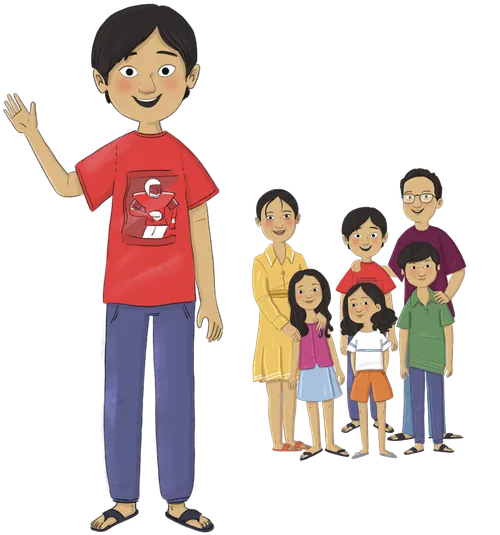 Septream and his family