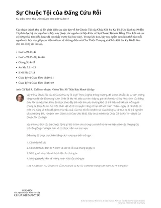 Handout on the Savior’s atonement