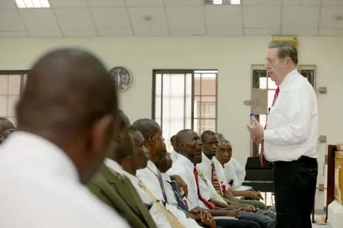 Elder Holland meeting stake presidents
