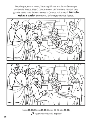 Jesus’s Burial coloring page