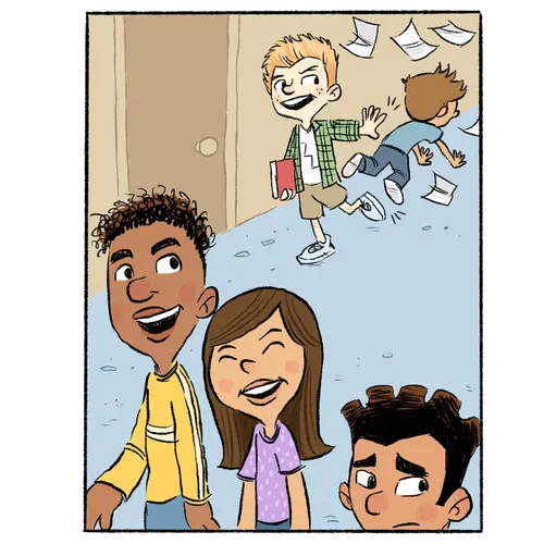 young people at school