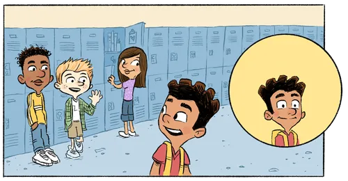 young people at school