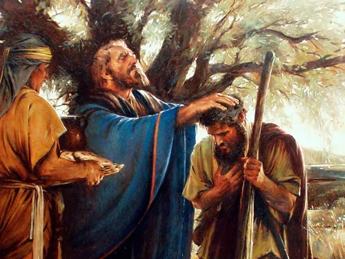 아브람을 축복하는 멜기세덱