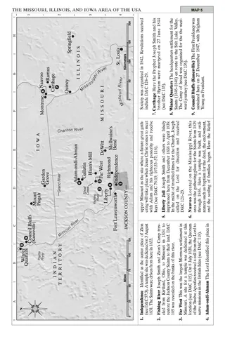 美國密蘇里、伊利諾，及愛阿華地區地圖