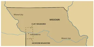 kaart, Põhja-Missouri