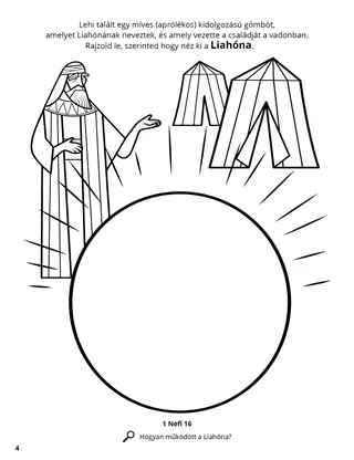 The Liahona coloring page
