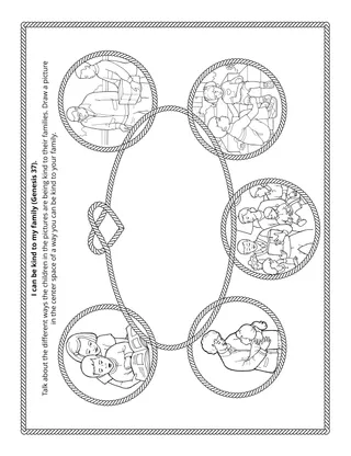 activity page: I can be kind to my family