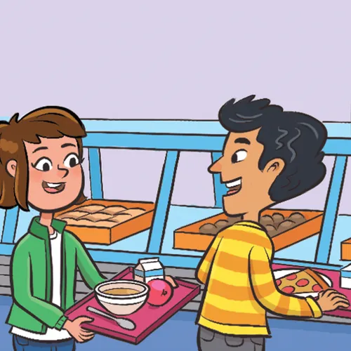 young woman and young man