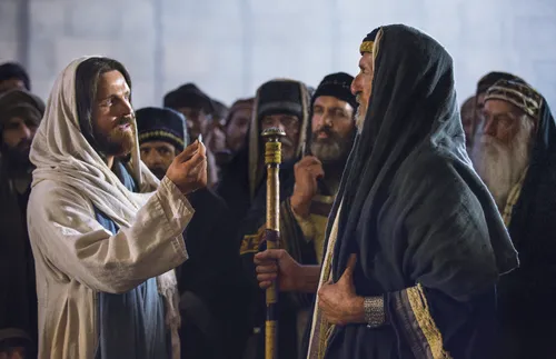 Jesus talking to a Jewish leader