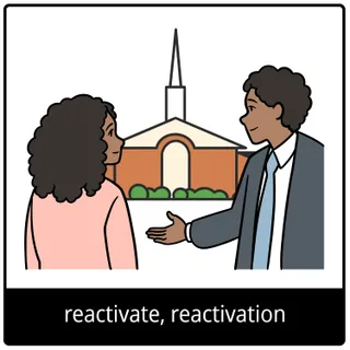 reactivate, reactivation gospel symbol