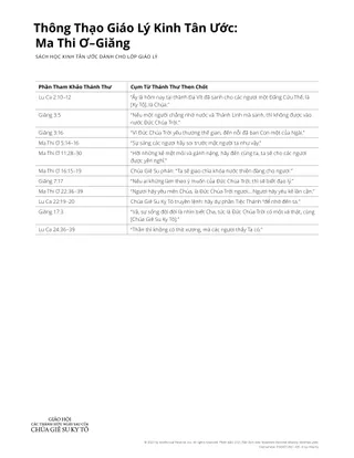 Doctrinal Master - Matthew - John