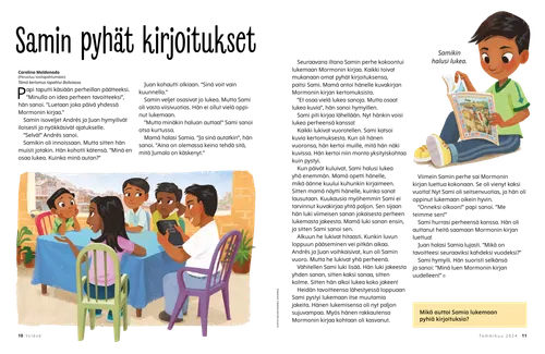 PDF-sivu, jossa perhe lukee pyhiä kirjoituksia