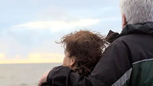 couple looking at ocean