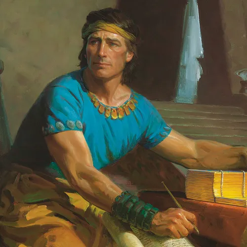 Mormon with gold plates